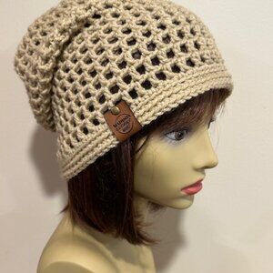 Reserved for CrazyShamrock - Beige Mesh Beanie